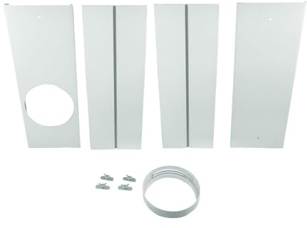 F Fityle Kit de Joint de Fenêtre pour Climatiseur Portable | Kit de Ventilation en PVC, Panneau de Joint de Fenêtre Réglable et Robuste, Isolation Thermique pour Fenêtre Coulissant