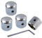 Metal Volume Tone Dome Tone Guitar Speed Control Knobs With Allen Keys Screws Set for Fender Strat Telecaster Gibson Les Paul Electric Guitar or Bass, Chrome Pack Of 4 Pcs,MusicOne