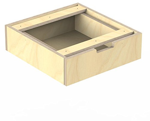 AUPROTEC Multiplex Birkenholz Schublade für Profi-Werkbank 1500 x 800 x 850 mm Schubkasten mit 2 Teleskop-Schienen zum freien Nachrüsten und Ergänzen