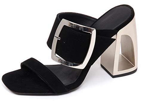 Vic Matie E9530 Sandalo Donna Black LONGISLAND Scarpe Suede Sandal Shoe Woman [36]