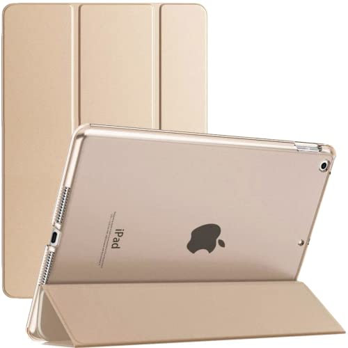TechDealsUK Smart Case pour iPad Mini 1/2/3 (2012, 2013, 2014) A1432 A1454 A1455 A1491 A1490 A1489 A1600 A1599 Support magnétique avec Fonction Veille/réveil Automatique (Or)