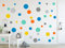 timalo® 73078 Wandtattoo 120 Sticker für Kinderzimmer Kreise Pastellkreise bunt