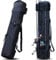 Sougayilang Fishing Rod Bag Canvas Rod Case Organizer Pole Storage Bag Fishing Rod and Reel Carrier Organizer for Travel, Gift for Father, Boyfriend and Famil-Black