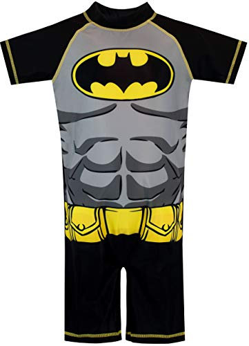 DC Comics Boys Batman Swimsuit Black 6-7 Years