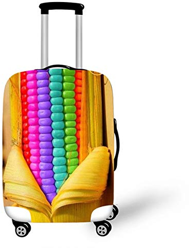 Elastisch Kofferhülle, DOTBUY 3D Reise Kofferschutzhülle Gepäck Cover Reisekoffer Hülle Schutz Bezug Schutzhülle Waschbare Reisetasche Kofferbezug (Farbe D,XL (30-32 Zoll))