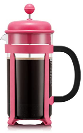 Bodum Java Francés Prensa Café Fabricante 1 Litro Capacidad, Bubblegum