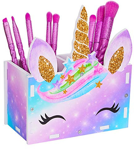 Basumee Licorne Pot à crayons pour enfants avec 2 emplacements