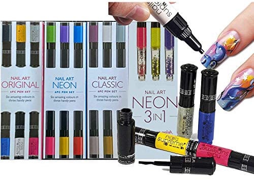 Empire Collection Nail Art Pens Set Varnish Polish Decorate Design Nails (21 Pens Full Collection)