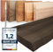 LAMO Manufaktur Wandregal Holz Baumkante | Regal Farbe: Schwarz | Invisible: Schweberegal | 160 cm