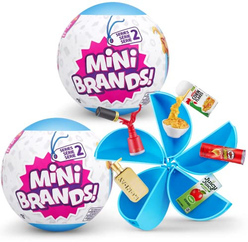 Mini Brands Series 2 Surprise Capsules, Mystery Capsule Real Miniature Brands Collectible Toy, (Pack of 2)