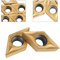 10pcs Diamantform CNC Hartmetall Einsatzschneider Wendeschneiddrehmaschine Fräseinsätze Drehwerkzeuge mit Box DCMT070204 US735 DCMT51.51 für Stahl