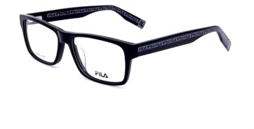 FILA Brille mit Sehstärke für Herren optional mit Sonnenbrillentönung oder Blaulichtfilter, Quadratisch, gefertigt aus Glas (inklusive Brillenetui)