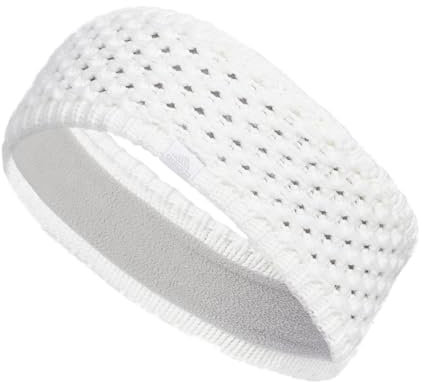 adidas Women's Crestline Knit Headband, White F23, one_Size