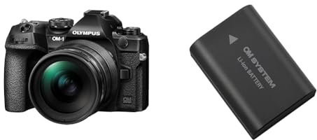 OM SYSTEM OM-1 Micro Four Thirds System Camera incl. M.Zuiko Digital ED 12-40mm f2.8 PRO II, 20 MP BSI & BLX-1 - Rechargable Lithium-Ion Battery for OM SYSTEM OM-1 Camera