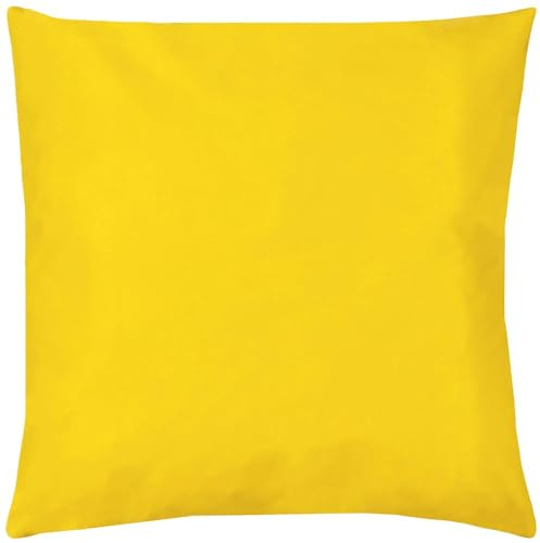 furn. Plain Outdoor Cushion Cover, Yellow, 55 x 55 cm