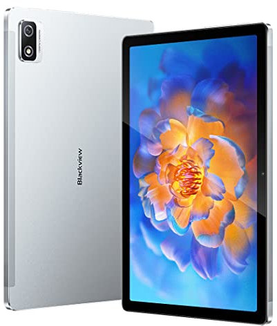 Blackview Tab 12 Pro Android 12 Tablet Pantalla FHD+ de 10,1, 14GB RAM +128GB ROM(1TB Externo), Widevine L1, 6580mAh Batería, Dual SIM 4G LTE+WiFi, 13MP+8MP Cámara, Dual Box Altavoz, GPS Plata