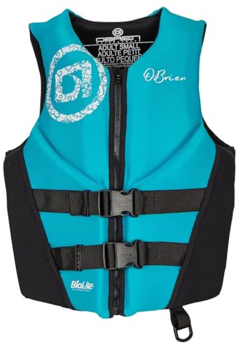 O'Brien Women's Traditional Neoprene USCGA Life Jacket, Aqua, Medium