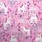 The Craft Cotton Co Baumwollstoff mit rosa Einhörner, 112 cm breit, 100 % Baumwolle, Kinder-Bastelstoff zum Basteln, Quilten, Nähen, Schneidern, Kinderzimmer-Projekte, Patchwork (2473-07)