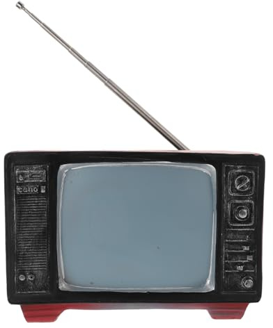 Garneck Mini Fernseher Modellierung Aus Harz Retro Fernseher Deko Für Wohnzimmer Schlafzimmer Und Tischdekoration Vintage Stil Als Heimdeko Und Geschenk Für Liebhaber Von Miniatur Dekor