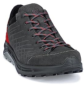 Hanwag Coastrock Low Herren Trekkingschuh Wanderschuh Grau Rot grau