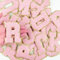 Morcheiong 26Pcs 3.14 Inch Large Chenille Letter Patches A-Z Self Adhesive, Chenille Letters for Clothing, Letters Patches for Fabric (Light Pink)