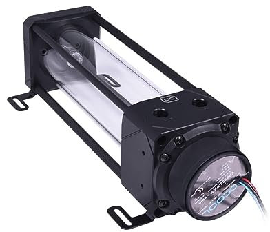 Alphacool 13514 Eisbecher Aurora D5 Acetal/Glas - 250mm mit D5 VPP655 PWM Pumpe