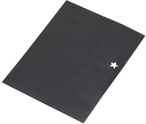 Star Pattern Airbrush Nail Stickers Stencils, 10 Sheets of Nail Art Stickers with Hollow Design Templates for Creative Nail Printing and Decoration – DIY Nail Art Made Easy, Perfect for Beginners