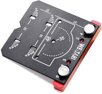 WEITARI Outil de gabarit de poignée d'armoire, guide de montage de charnière, guide de montage de charnière, guide de trou de charnière, guide de trou de charnière, outils de menuiserie, gabarit de