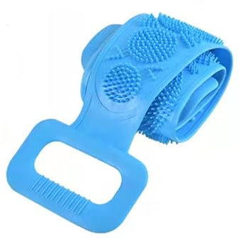 DoHTeck Silicone Shower Brush, Body Back Wash Brush Exfoliating Scrubber with Handle, Suitable for Both Men and Women 27.6 inches (Approx. 70 cm)