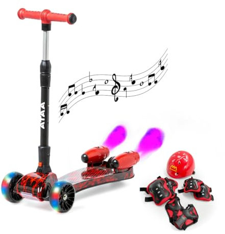 Kinder-Roller Shuttle mit Rauchverstärkern - Rot