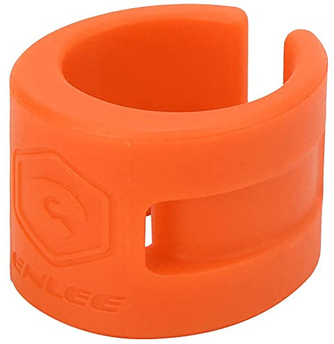 Weikeya Kettenschutz-Gummiring, Fahrrad-Kettenstrebenschutz, Helle Farbe, Langlebig für Zarte Textur für -Country-Fahrräder (Orange)