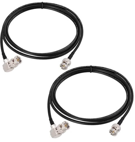 Superbat BNC Kabel 3G/6G/HD SDI Kabel 2m 2Stk Belden 1855A Kabel 75ohm BNC Stecker auf Stecker der Rechte Winkel Kabel SDI Video Kabel für HD-SDI/3G-SDI/4K Kamera Broadcast Monitor SDI Converter