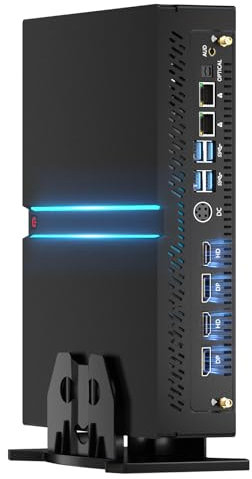 Kinupute Mini PC Gaming, Piccolo Computer Desktop Core i9-12900F fino a 5,1GHz, Windows 11 Pro, 32G DDR5| 1T M.2 PCIE4.0 SSD, GeForce RTX3060 12G, Doppia LAN, Quattro Display, Uscite 8K, WiFi6E/BT5.3