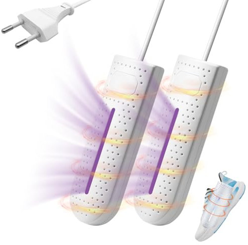 Mineup Schuhtrockner Elektrisch, Elektrischer Schuhtrockner, Tragbarer Schuhtrockner,360° UV-Licht Stiefeltrockner,Schuhwärmer, Skischuhtrockner,Schuhtrockner Fußballschuhe für Schuhe Socken Skischuhe
