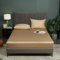 Luofanfei Bambus Lyocell Spannbettlaken 180x200cm Gold Khaki Boxspringbett Frottee Topper Glänzend Bambusfaser Bettlaken Spannbetttuch 180 x 200Uni Spannbetttücher für Hohe Matratze bis 25-30 cm