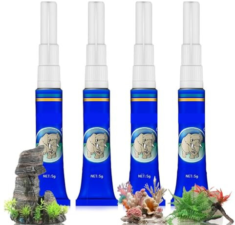 4PCS Aquarium Glue,Aquarium Sealant,Reef Glue for Plants Moss Aquascaping,Aquascaping Clear Sealant,Waterproof Sealant,Aquarium Silicone,Underwater Sealant,Fish Tank Sealant,Aquarium Glue Plants