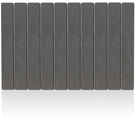 Benlynnx Stone Badematte, faltbar, Kieselgur Antirutsch-Badematte, schnell trocknend, Badezimmer-Bodenmatte, Grau