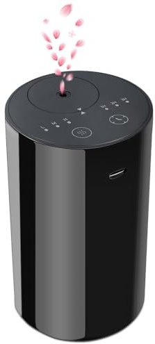 Caviar Diffuseur Huiles Essentielles, Portable Mini Aromathérapie Machine USB Rechargeable 1/2 / 3h / chronométré 3 Niveaux de Brouillard pour la Maison, Voiture, Bureau