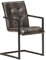 Generisch Kangmusi Freischwinger 2 STK. Grau Echtleder, Grau 321850