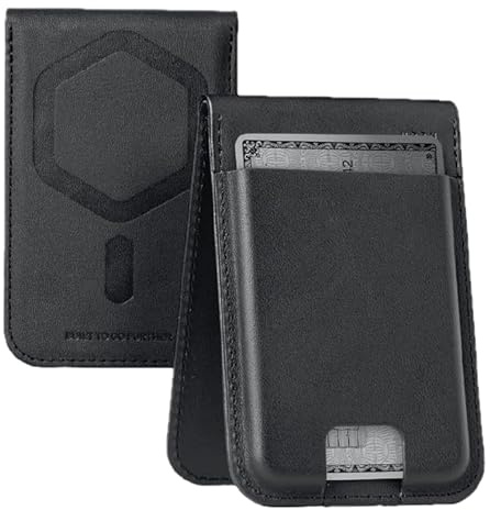 URBAN Armor Gear Metropolis Magnetic Wallet | Für MagSafe-kompatible Handys und Hüllen | Platz für bis zu 5 Karten | Standfunktion | Veganes Leder