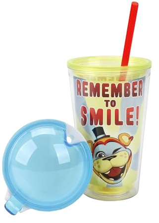 Bioworld Five Nights at Freddy's Remember to Smile 2-in-1 Kunststoffbecher und Snackbecher Topper