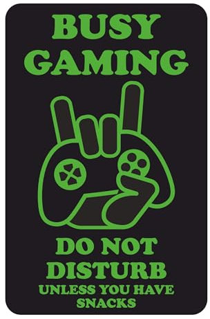 Busy Gaming Kids Bedroom Door Sign - player gamer gamer boy gamer girl video game player computer gamer