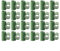 Lot de 50 connecteurs à clip pour serre et cadre de jardin (20 mm)
