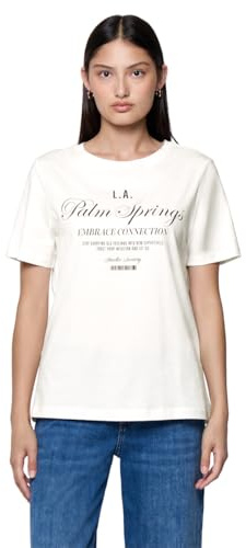 Street One Studio Damen 3227323 T-Shirt mit Wording (1er Pack)