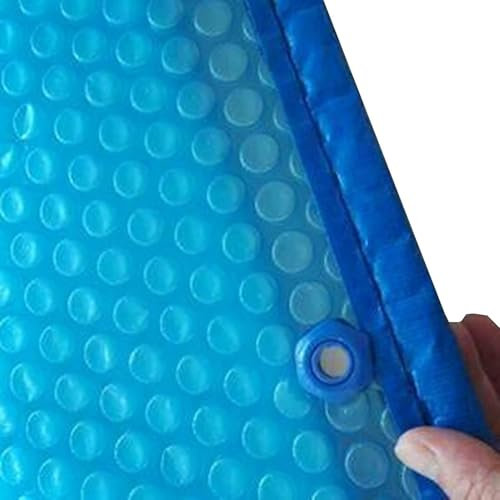 NZVZGKTNTW Couverture Solaire for Chauffe-Piscine, Largeur: 90cm, 150cm, 180cm, 300cm, 400cm, 4,90cm, Bleu, Rectangulaire, for Piscine Creusée Et Aquarium, Côté Bulles vers Le Bas.(2m x 4m(6ftx13ft))
