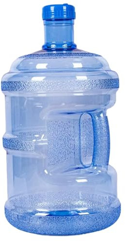 2 Gallon Water Jug, 7.5 Liter Water Jug with Handle Large Capacity Container with Cap Easy Grip Carry Plastic Bottle for Home