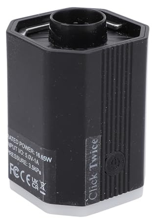 Tbest Elektrische Luftpumpe, Tragbare Wiederaufladbare Mini -Inflator -Deflator mit Licht für Pool -Spielzeug Camping -Matten -Flöße Campinglicht mit SOS -Signal