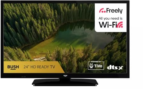 Bush 24Inch 24HT25CB Smart HD Ready HDR LED Freely TV