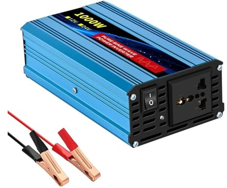 Trasformatore Convertitore Da 12V/24V CC A 110V/220V Con Porte Tipo C 2 Prese Corrente CA Display LCD Inverter Potenza A Onda Sinusoidale Pura Da 1600 W A 10000 W Inverter(24V,110V 60HZ,1000W)