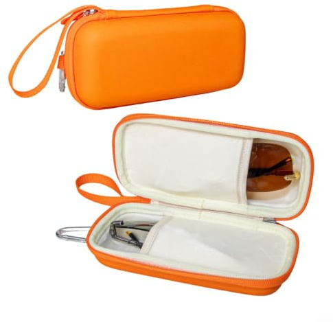 FACAIIO Harte EVA-Tragetasche, Reise-Schutzhülle für Canon für Selphy-Fotodrucker, wasserdichter Gadget-Träger (Orange)